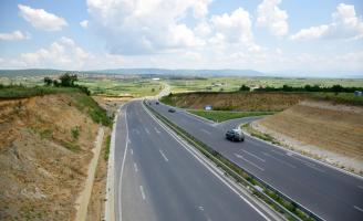 On the road in Kosovo