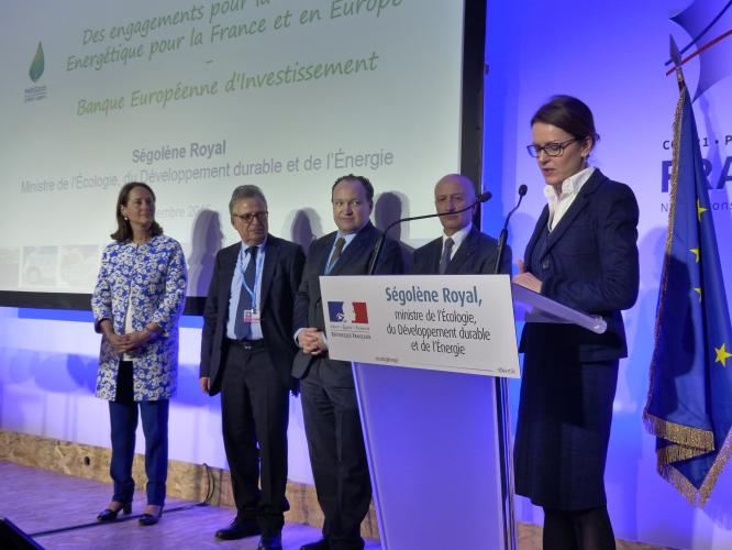 Ségolène Royal announces EUR 1bn of new EIB loans in support of energy transition in France